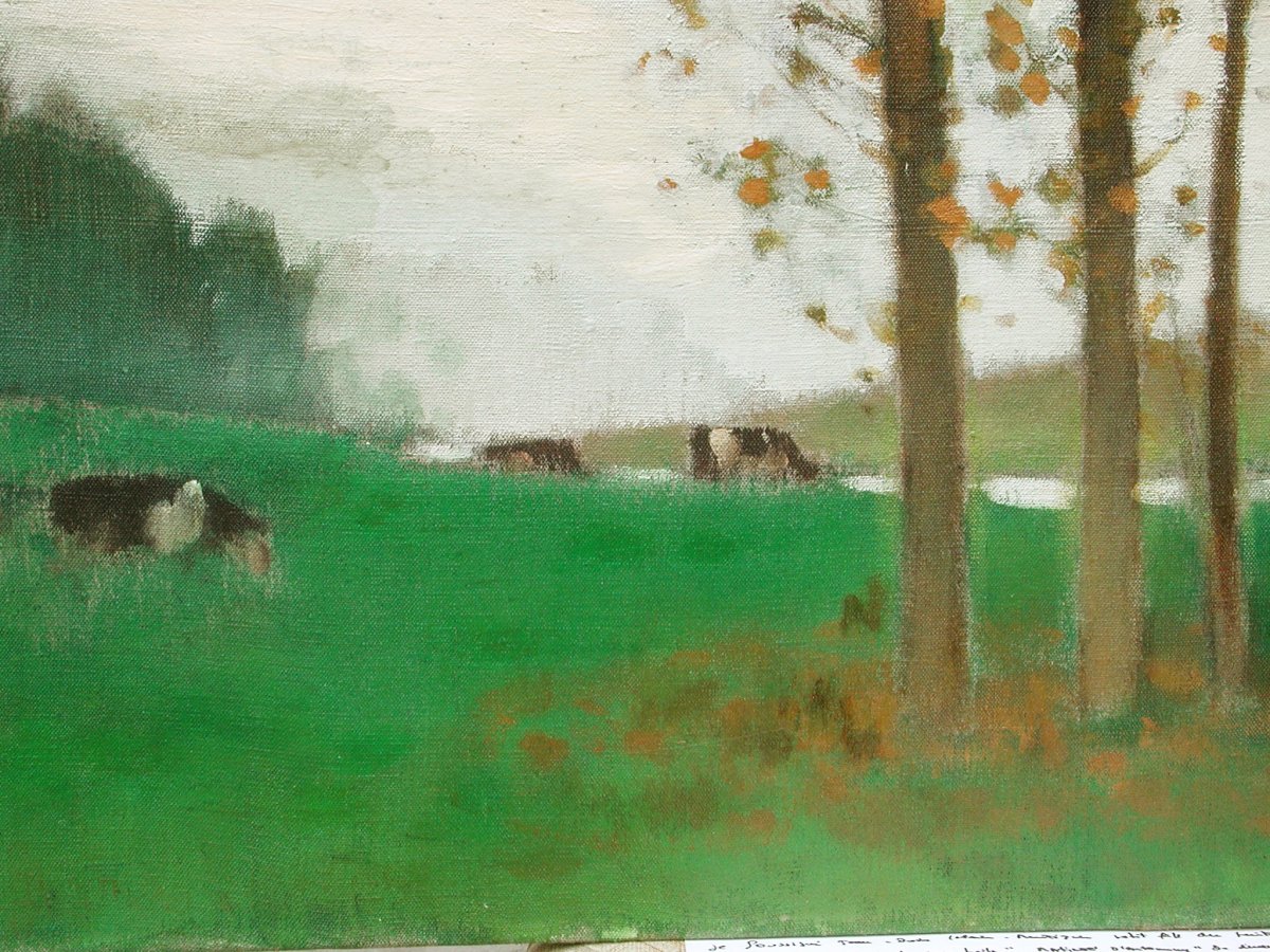 Pierre Eugène MONTEZIN  "Matinée d'Automne" 1924 Huile sur toile 65x92-photo-2